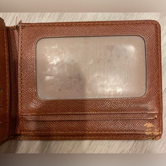 Authentic Louis Vuitton Brown Bifold Monogram Men’s Wallet Thin ID Slot - Picture 8 of 12